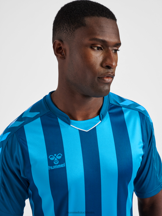 se Hummel män hmlcore xk randig tröja s/s LL40V458 \"kortärmad tröja\"