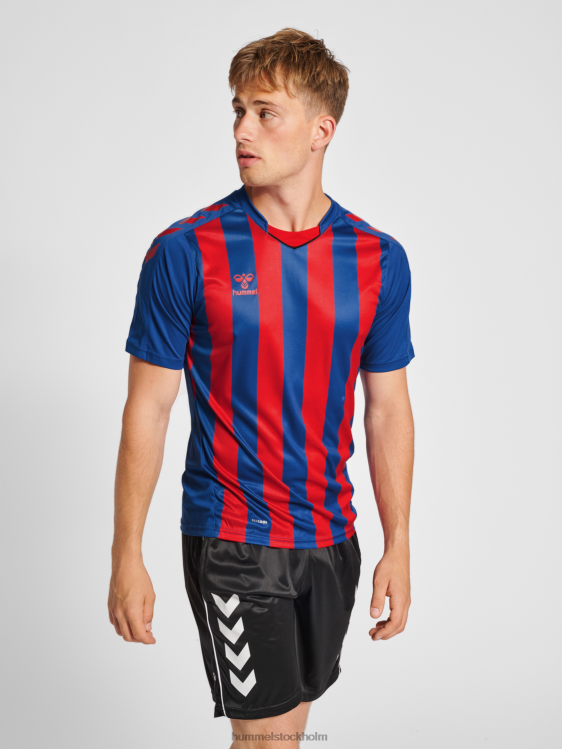 se Hummel män hmlcore xk randig tröja s/s LL40V567 "kortärmad tröja"