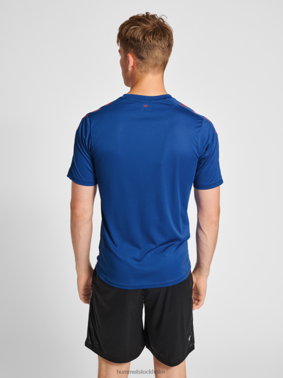 se Hummel män hmlcore xk randig tröja s/s LL40V567 \"kortärmad tröja\"
