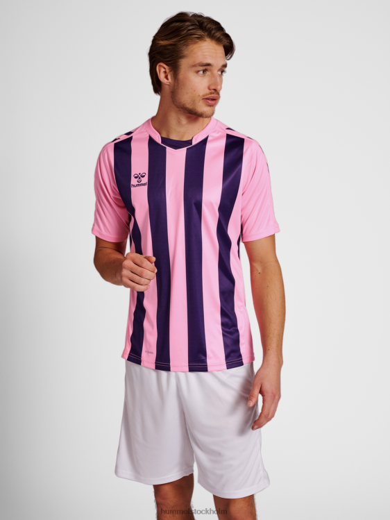 se Hummel män hmlcore xk randig tröja s/s LL40V582 "kortärmad tröja"