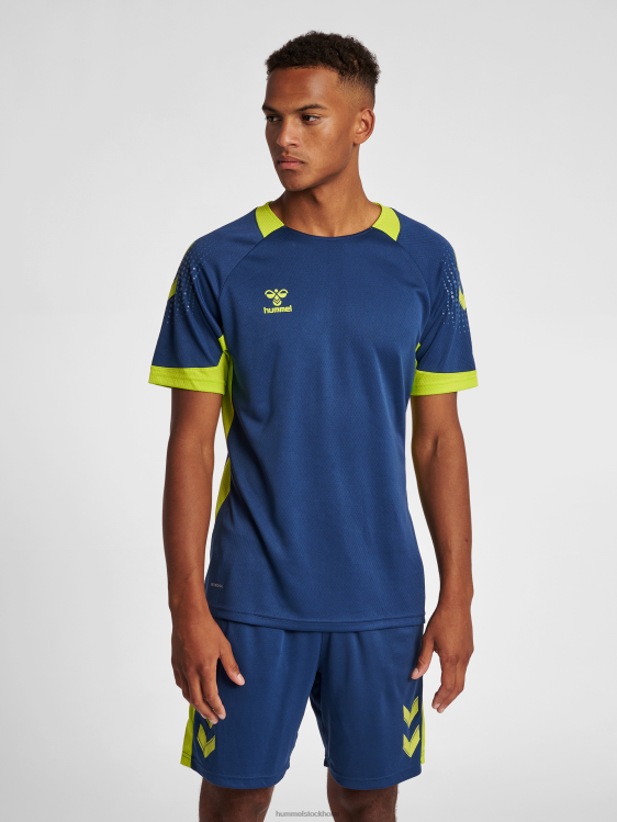 se Hummel män hmllead s/s poly jersey LL40V1205 "träningströja"