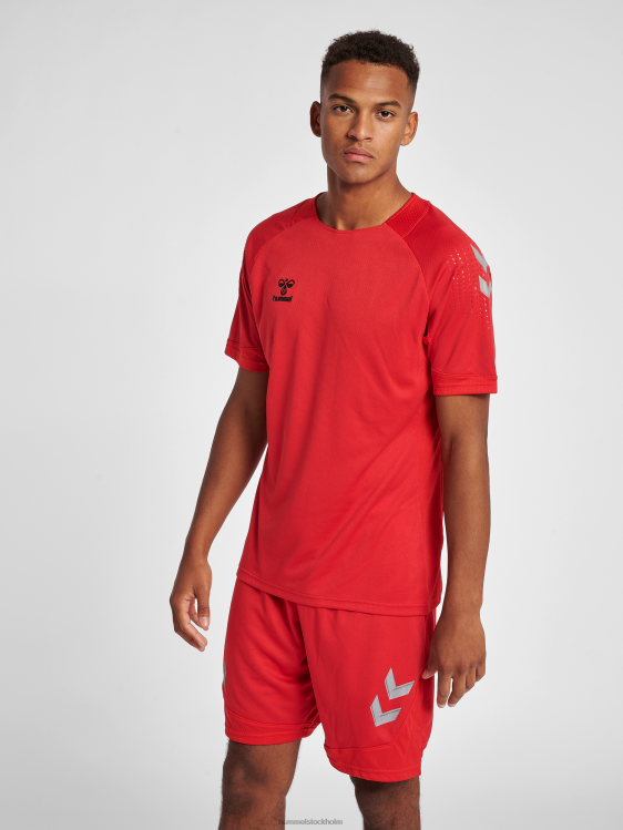 se Hummel män hmllead s/s poly jersey LL40V1223 "träningströja"