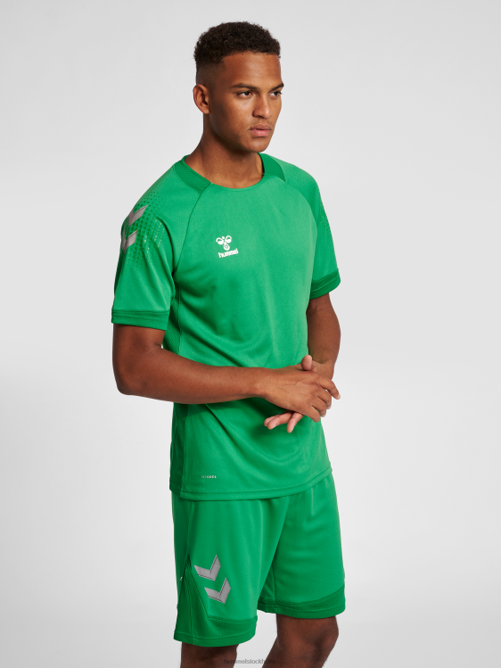 se Hummel män hmllead s/s poly jersey LL40V1287 "träningströja"