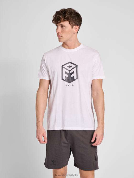 se Hummel män hmloffgrid bomullsjersey s/s LL40V714 "kortärmad tröja"