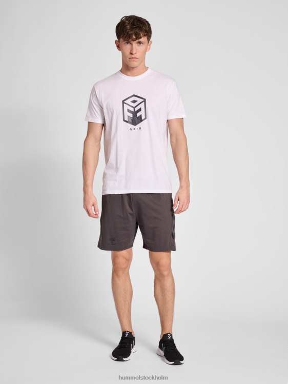se Hummel män hmloffgrid bomullsjersey s/s LL40V714 \"kortärmad tröja\"