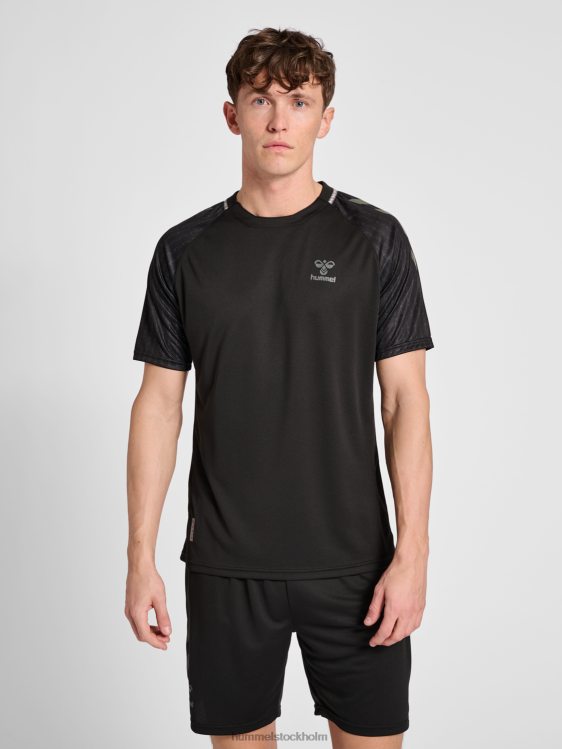 se Hummel män hmlongrid poly jersey s/s LL40V677 "kortärmad tröja"