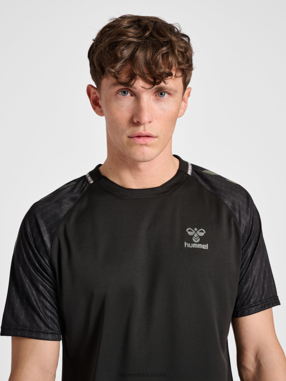 se Hummel män hmlongrid poly jersey s/s LL40V677 \"kortärmad tröja\"