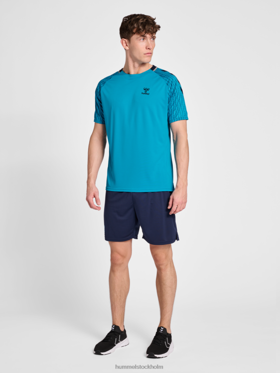 se Hummel män hmlongrid poly jersey s/s LL40V815 \"kortärmad tröja\"