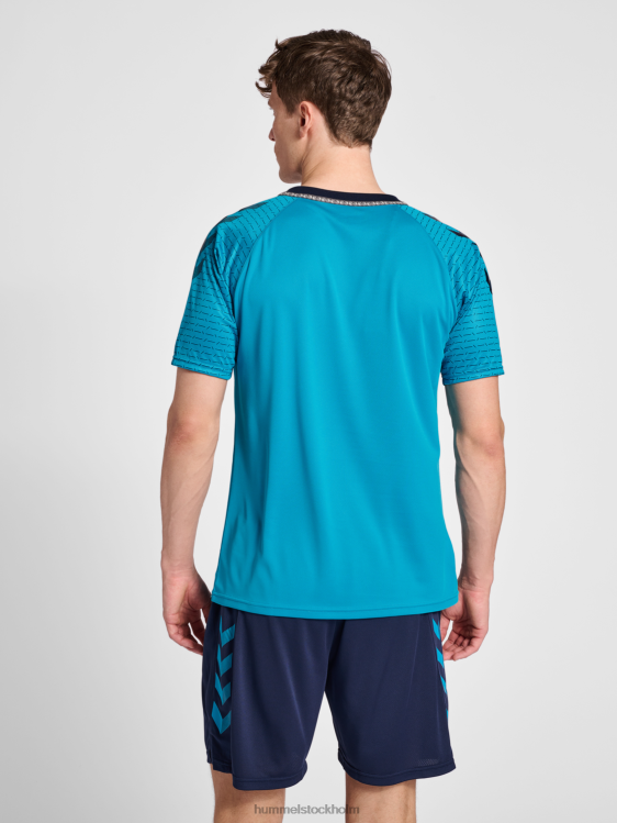 se Hummel män hmlongrid poly jersey s/s LL40V815 \"kortärmad tröja\"