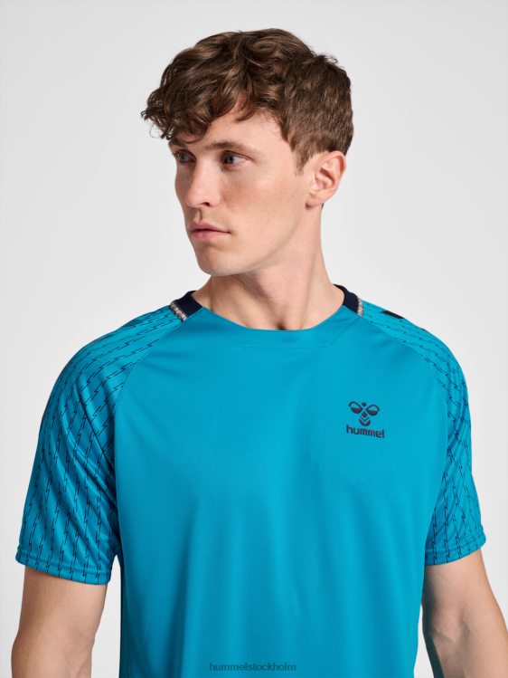 se Hummel män hmlongrid poly jersey s/s LL40V815 \"kortärmad tröja\"