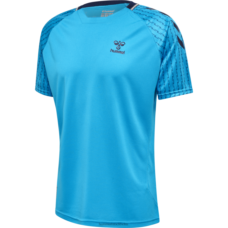 se Hummel män hmlongrid poly jersey s/s LL40V815 \"kortärmad tröja\"