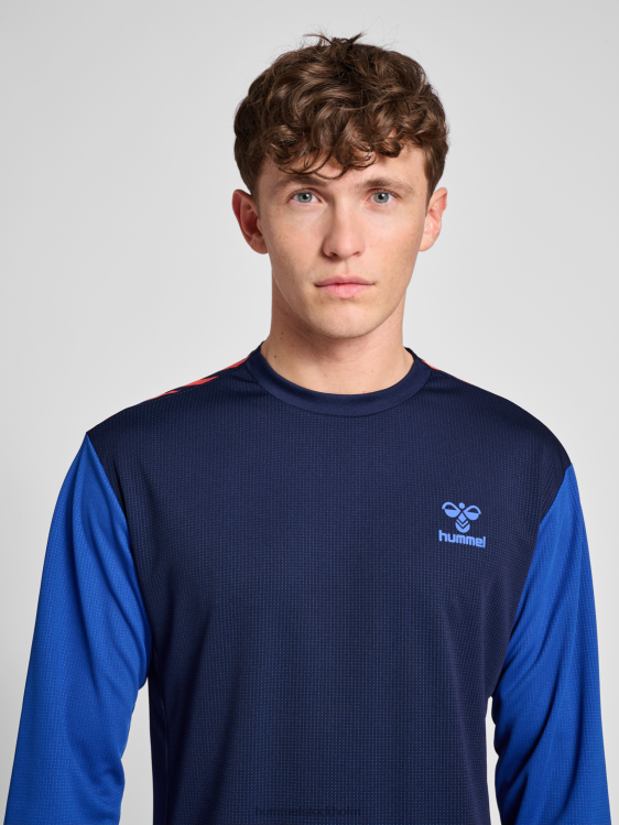 se Hummel män hmlpro grid speltröja l/s LL40V250 \"långärmad jerseytopp\"