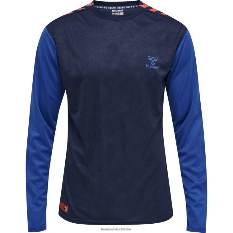 se Hummel män hmlpro grid speltröja l/s LL40V250 \"långärmad jerseytopp\"