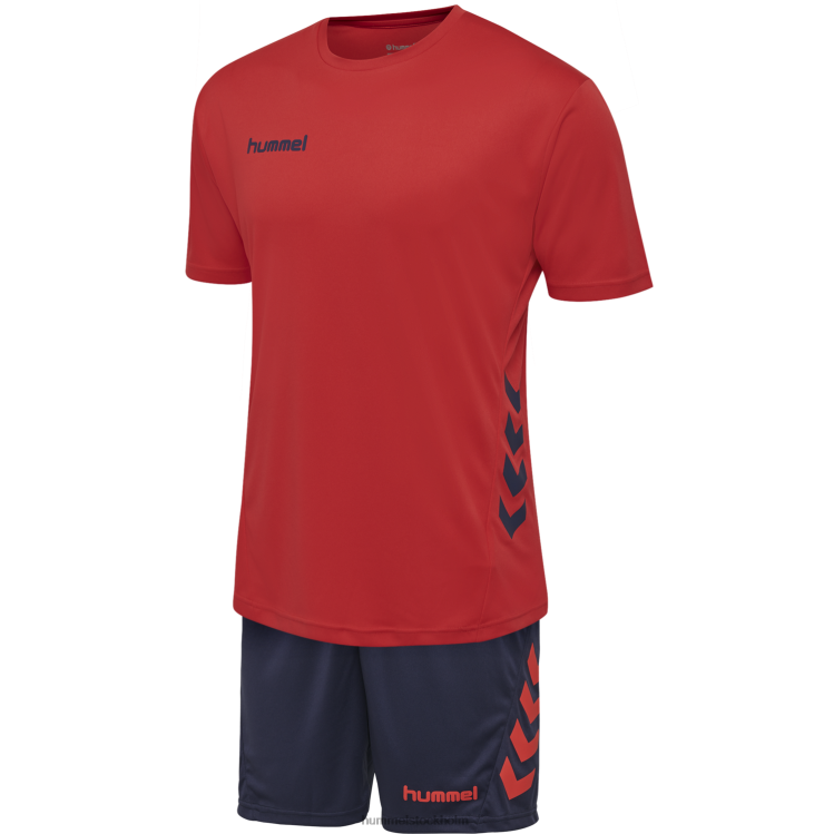 se Hummel män hmlpromo duo set LL40V1058 "crew t-shirt & shorts set"