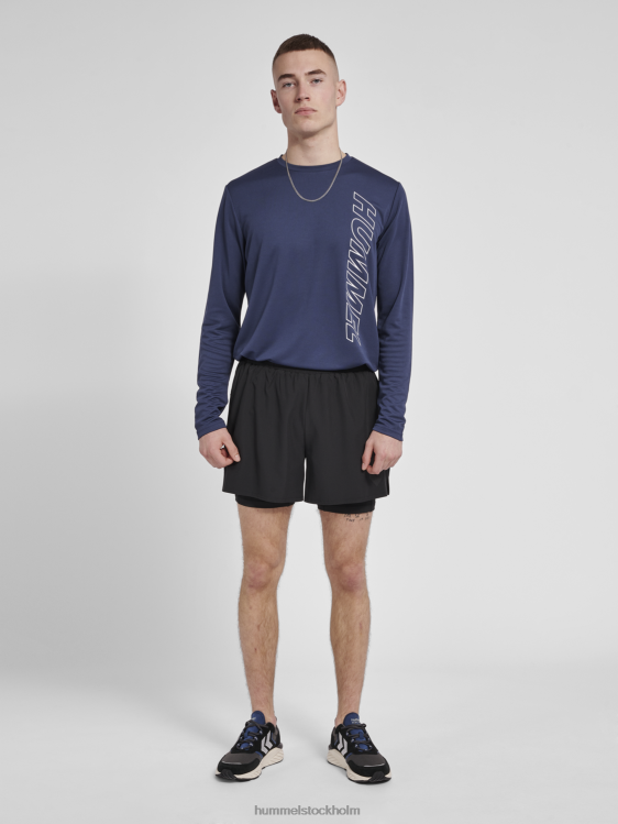 se Hummel män hlmt force 2 i 1 shorts LL40V597 \"shorts\"