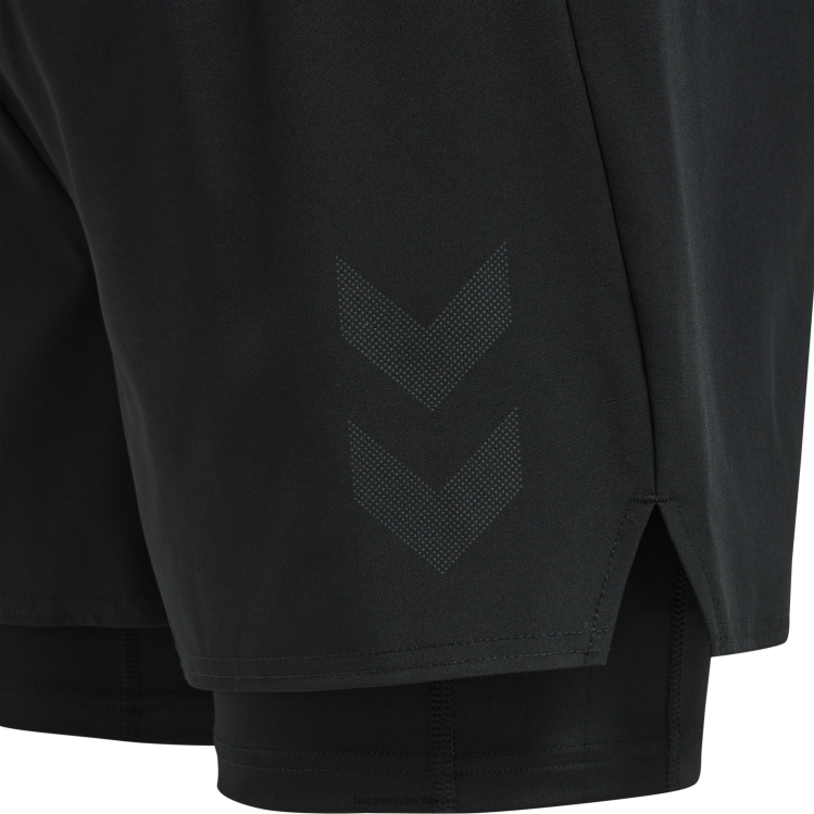 se Hummel män hlmt force 2 i 1 shorts LL40V597 \"shorts\"