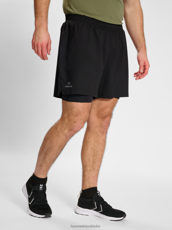 se Hummel män nwldallas shorts 2in1 LL40V102 "2-i-1 löparshorts"