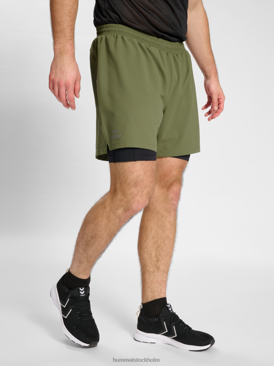 se Hummel män nwldallas shorts 2in1 LL40V151 "2-i-1 löparshorts"
