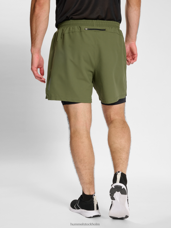 se Hummel män nwldallas shorts 2in1 LL40V151 \"2-i-1 löparshorts\"