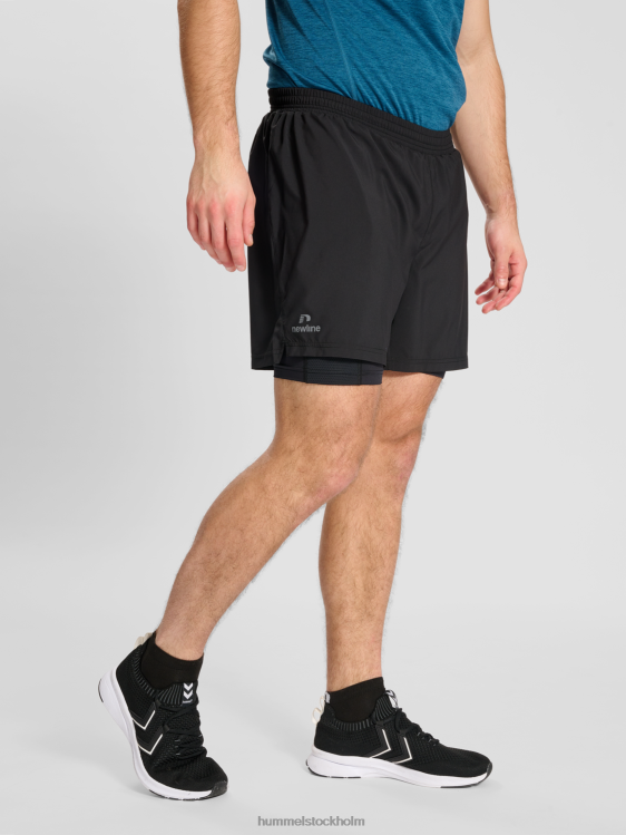 se Hummel män nwldetroit 2in1 shorts LL40V134 "2-i-1 löparshorts"