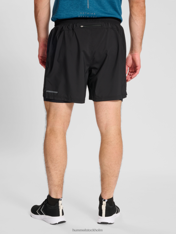 se Hummel män nwldetroit 2in1 shorts LL40V134 \"2-i-1 löparshorts\"