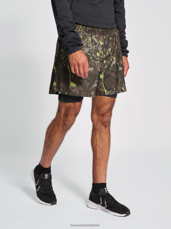 se Hummel män nwlkansas 2-i-1 shorts LL40V273 "2-i-1 shorts"