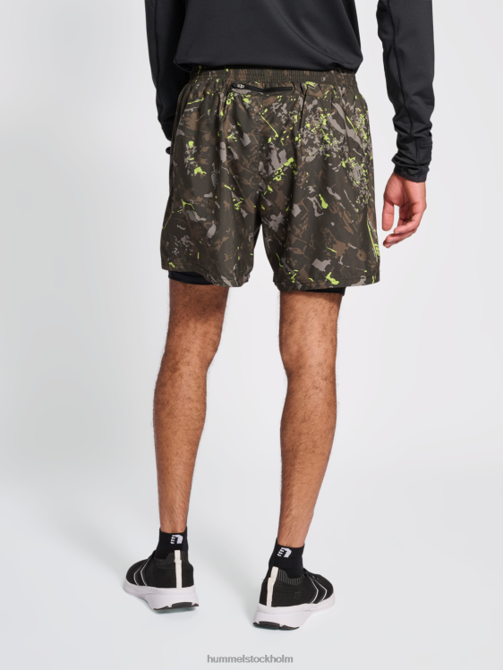 se Hummel män nwlkansas 2-i-1 shorts LL40V273 \"2-i-1 shorts\"