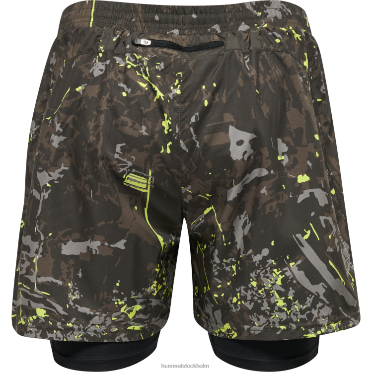 se Hummel män nwlkansas 2-i-1 shorts LL40V273 \"2-i-1 shorts\"