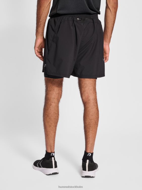 se Hummel män nwlkansas 2-i-1 shorts LL40V277 \"2-i-1 shorts\"