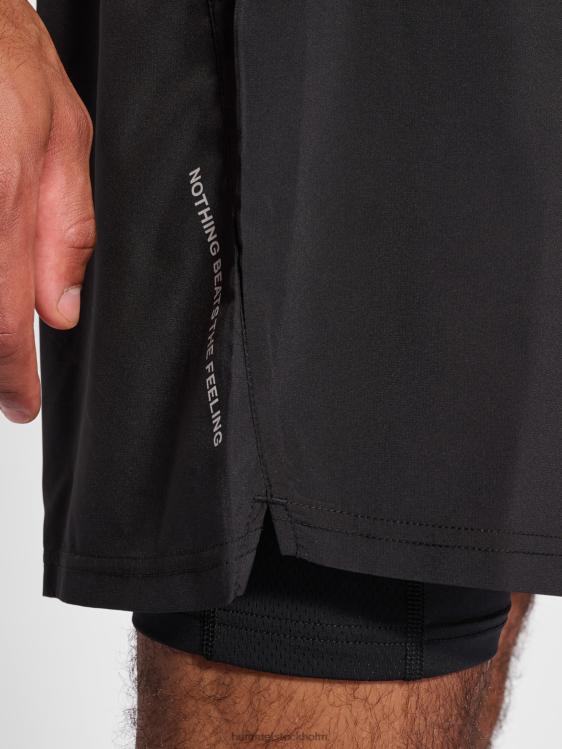 se Hummel män nwlkansas 2-i-1 shorts LL40V277 \"2-i-1 shorts\"