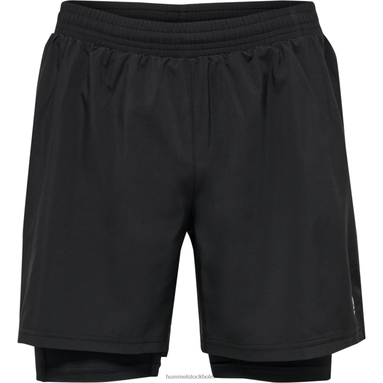 se Hummel män nwlkansas 2-i-1 shorts LL40V277 \"2-i-1 shorts\"