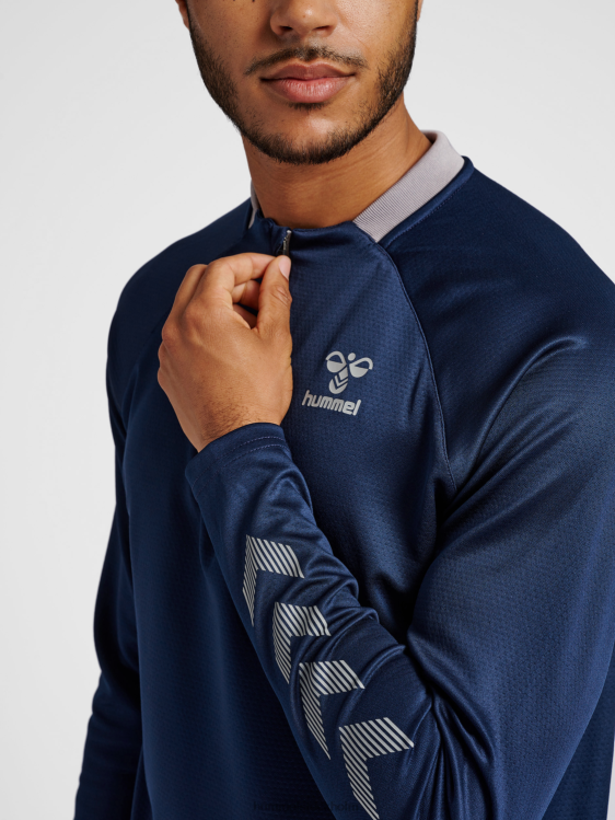 se Hummel män hmlgg12 action half zip sweat LL40V1262 \"topp med halv dragkedja\"