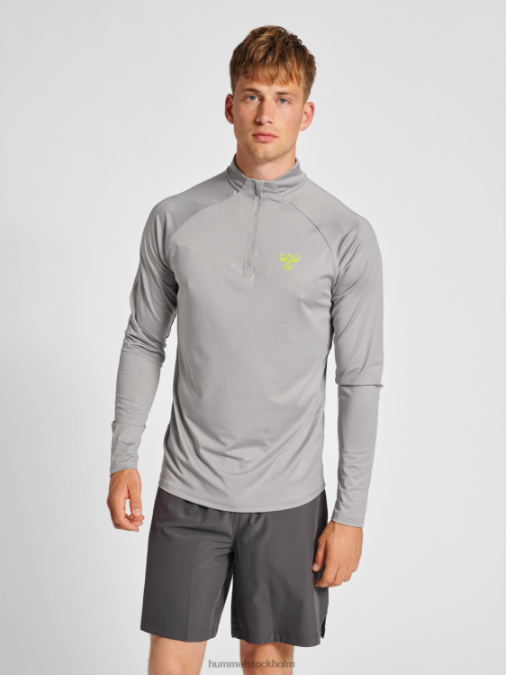 se Hummel män hmlgg12 träning 1/2 zip svett LL40V1094 "topp med halv dragkedja"