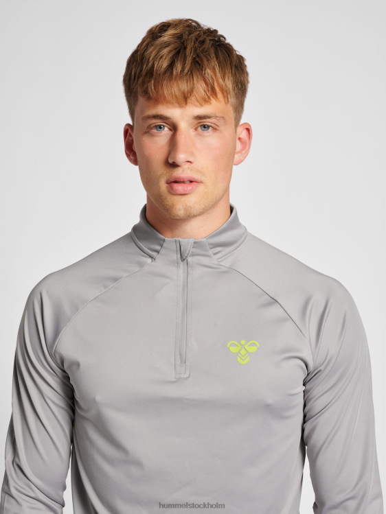 se Hummel män hmlgg12 träning 1/2 zip svett LL40V1094 \"topp med halv dragkedja\"