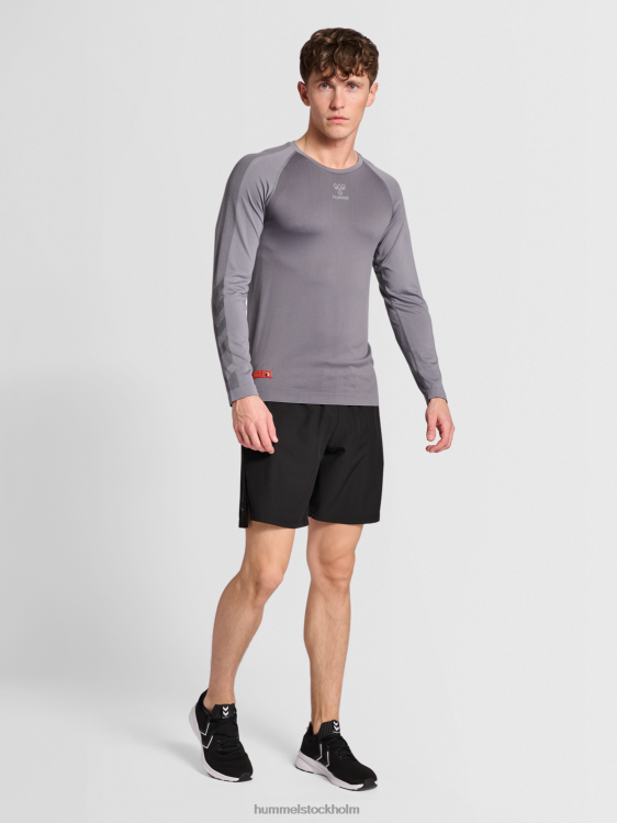 se Hummel män hmlpro rutnät sömlös l/s LL40V511 \"sömlös långärmad topp\"