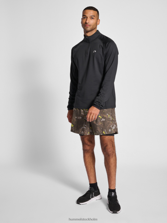 se Hummel män nwllakewood 1/2 zip l/s LL40V327 \"topp\"