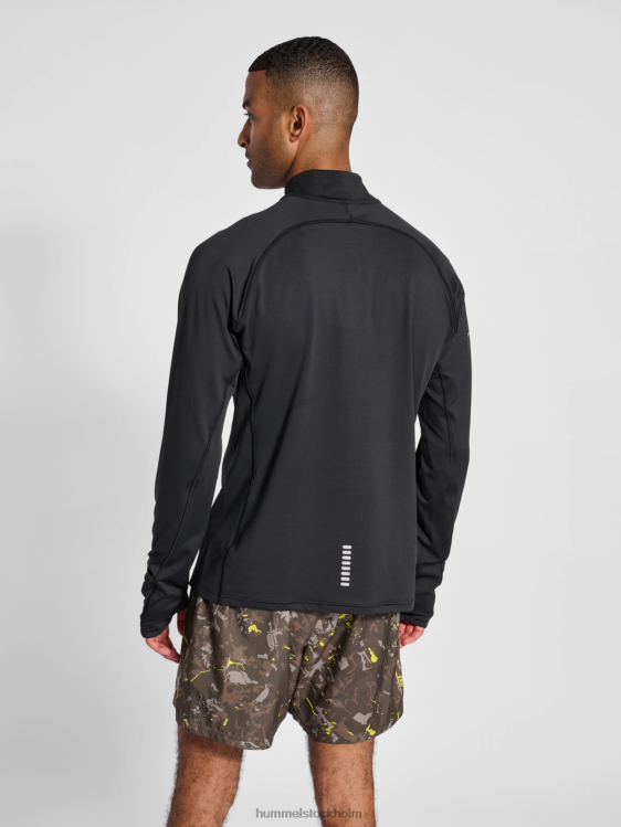 se Hummel män nwllakewood 1/2 zip l/s LL40V327 \"topp\"