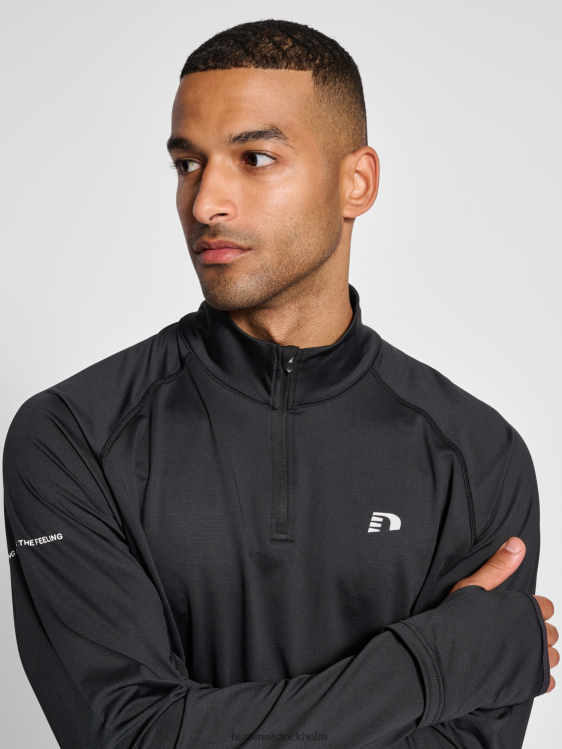 se Hummel män nwllakewood 1/2 zip l/s LL40V327 \"topp\"