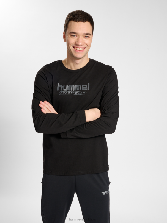 se Hummel män hmlbooster t-shirt ls LL40V140 "långärmad t-shirt"