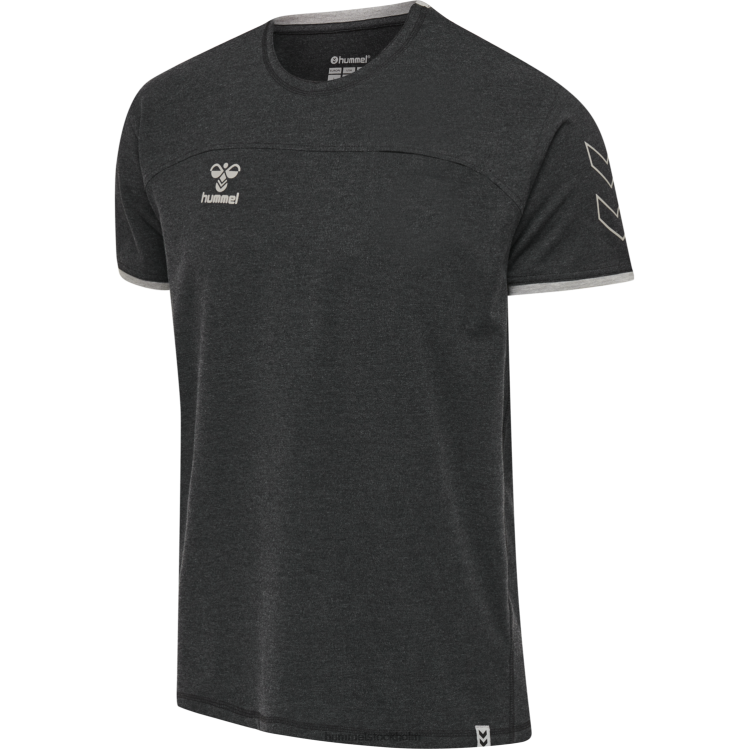 se Hummel män hmlcima t-shirt LL40V1657 "t-shirt med chevrons"