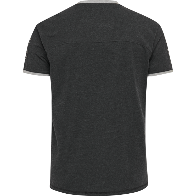se Hummel män hmlcima t-shirt LL40V1657 \"t-shirt med chevrons\"