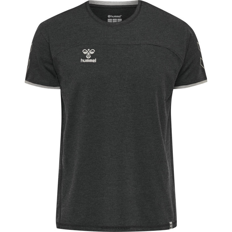 se Hummel män hmlcima t-shirt LL40V1657 \"t-shirt med chevrons\"