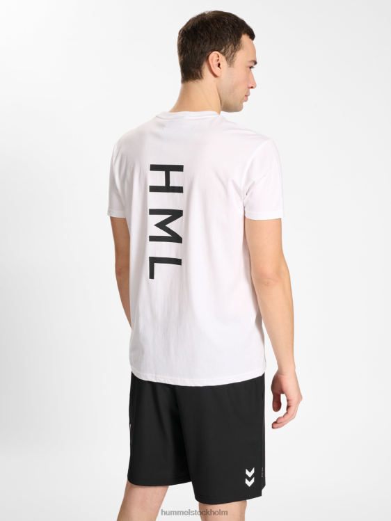 se Hummel män hmlcourt t-shirt i bomull s/s LL40V135 \"lätt sportig t-shirt\"