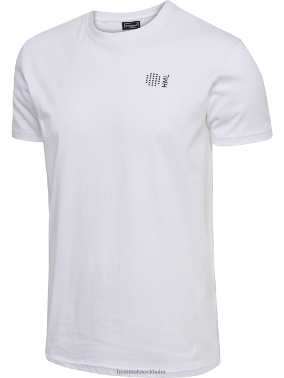 se Hummel män hmlcourt t-shirt i bomull s/s LL40V135 \"lätt sportig t-shirt\"