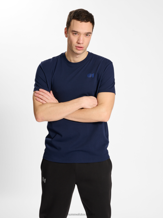 se Hummel män hmlcourt t-shirt i bomull s/s LL40V188 "lätt sportig t-shirt"