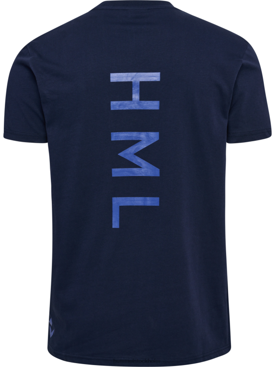 se Hummel män hmlcourt t-shirt i bomull s/s LL40V188 \"lätt sportig t-shirt\"