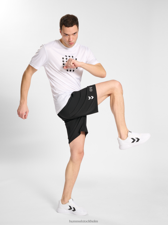 se Hummel män hmlcourt t-shirt s/s LL40V110 \"sportig t-shirt\"