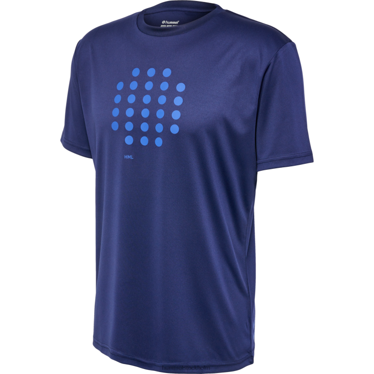 se Hummel män hmlcourt t-shirt s/s LL40V53 "sportig t-shirt"