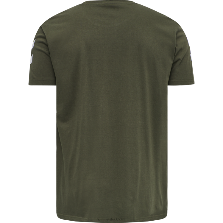 se Hummel män hmlgo bomull t-shirt s/s LL40V1440 \"bomulls t-shirt med chevrons\"
