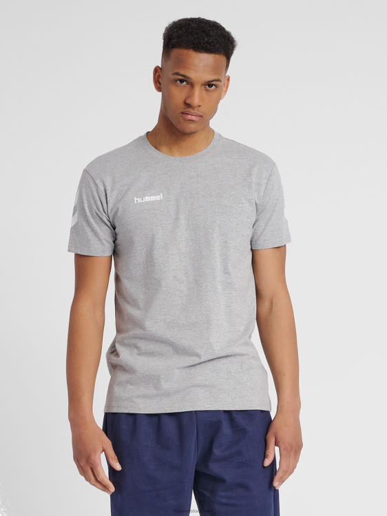 se Hummel män hmlgo bomull t-shirt s/s LL40V1593 "bomulls t-shirt med chevrons"